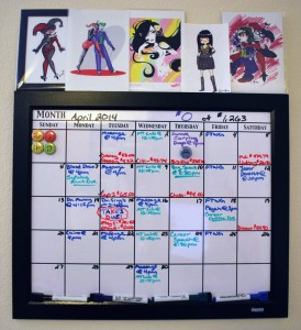 White Board Calendar