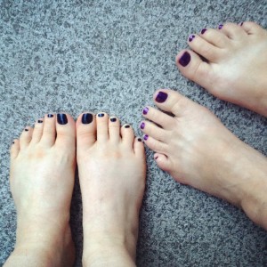 We got pedicures!